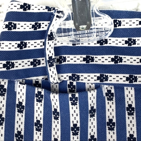 EUC-VINTAGE 90s Ann Taylor Loft, Stretch, Printed, Cropped,Pockets,St Leg Pants - Picture 7 of 14